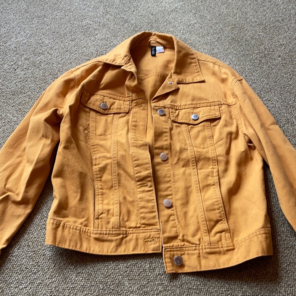 Yellow jean jacket